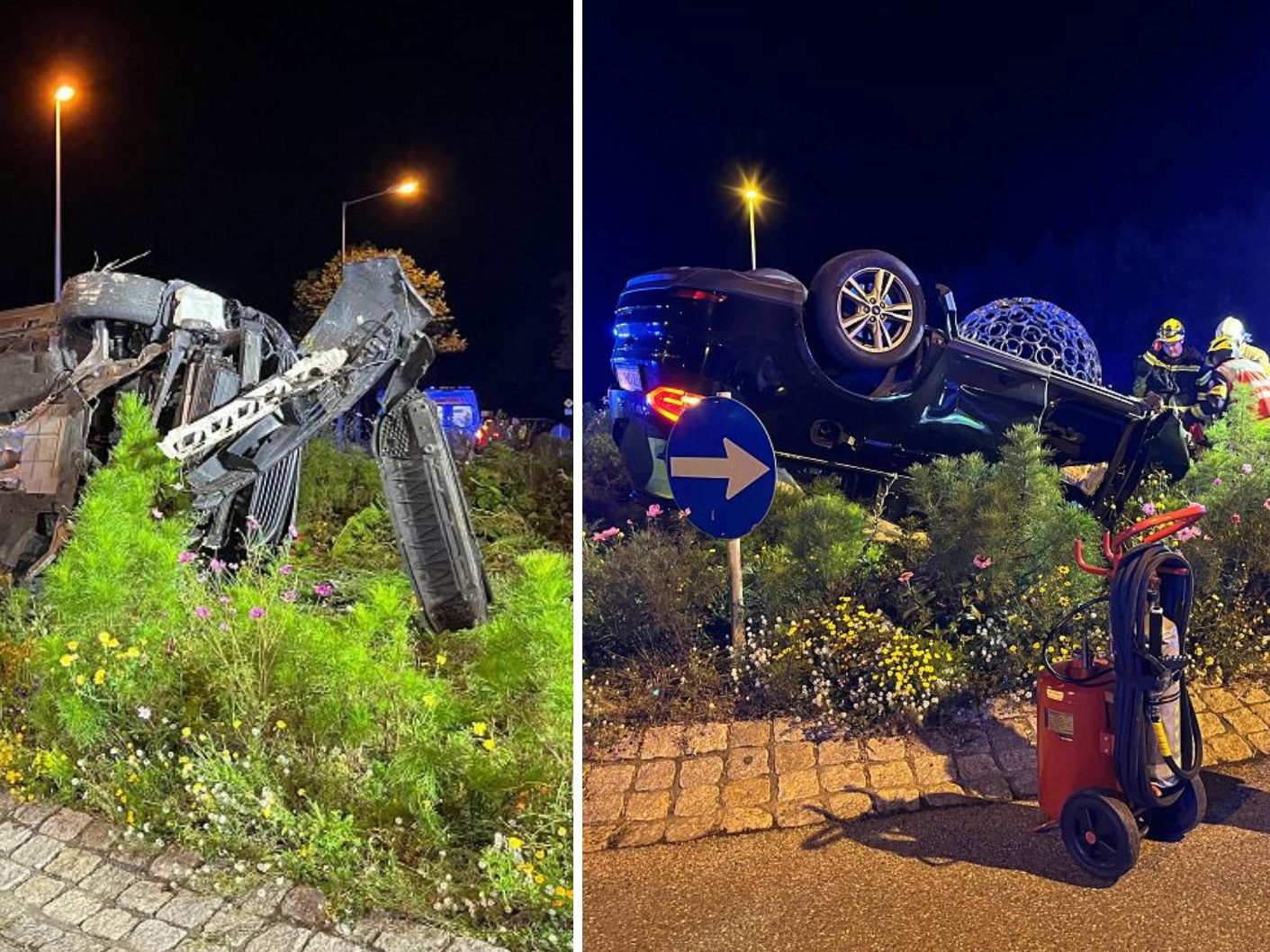 Spektakulärer Unfall in Rankweil