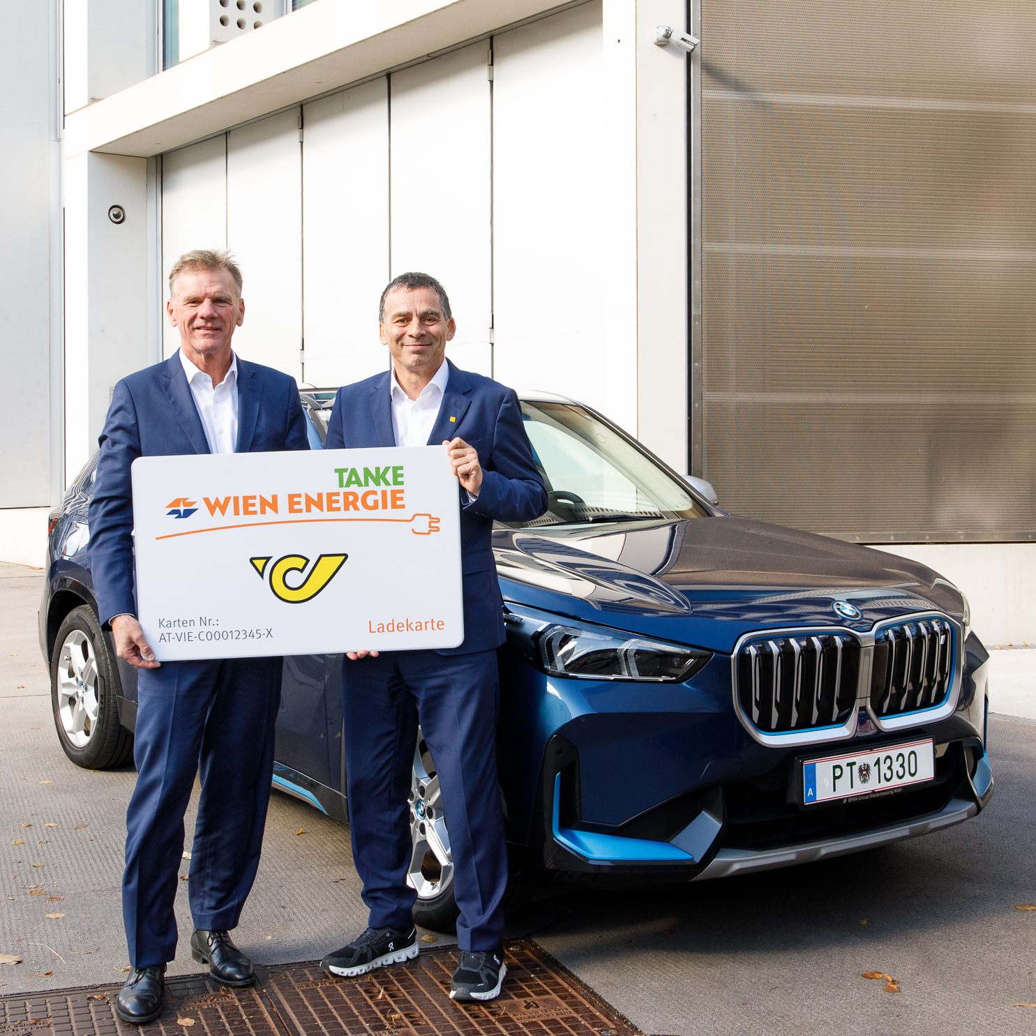 Die Österreichische Post lädt Ökostrom bei der Wien Energie.