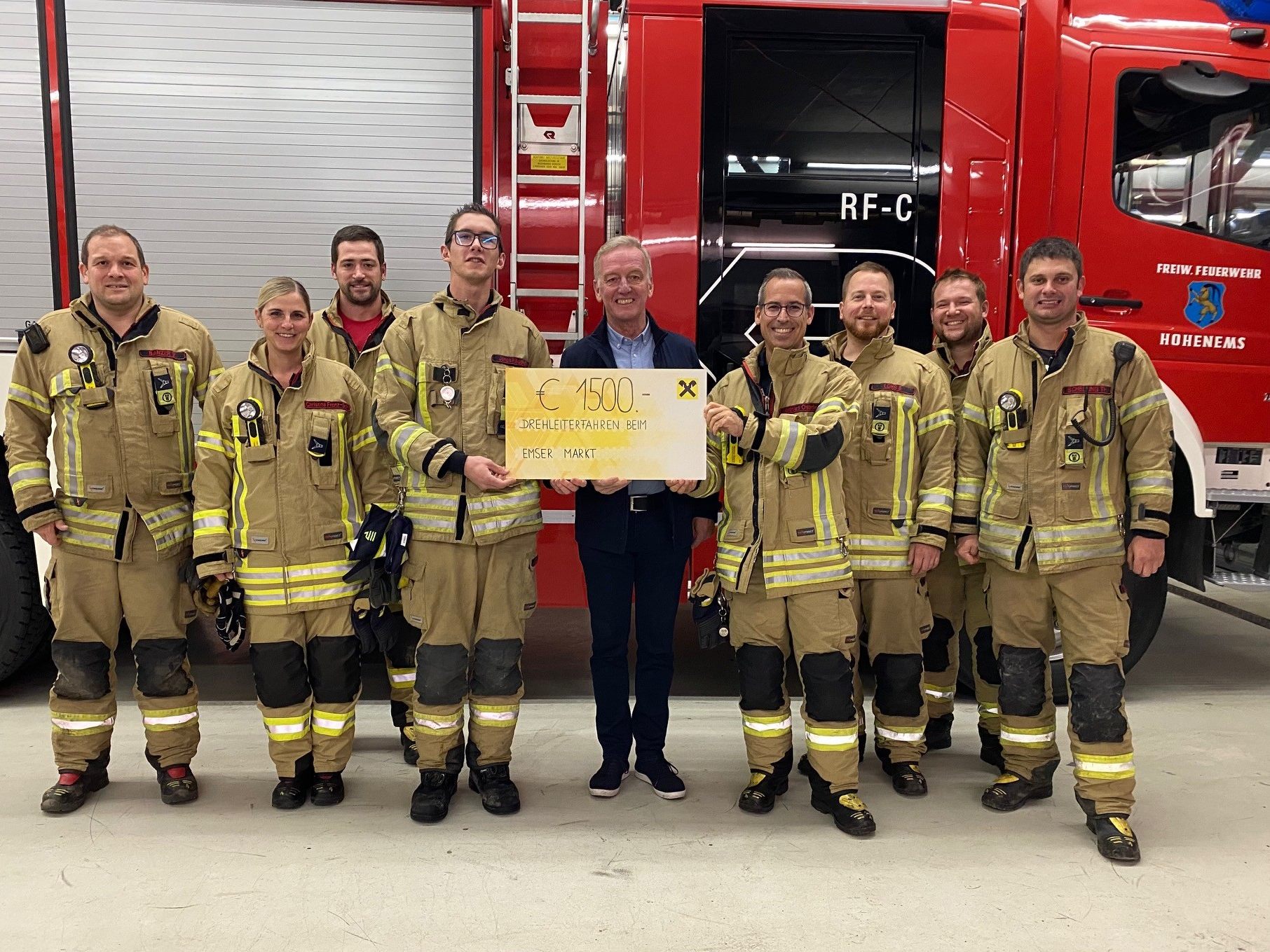 Die Hohenemser Feuerwehr unterstützten das Hilfswerk Die Hohenemser Feuerwehr unterstützten das Hilfswerk