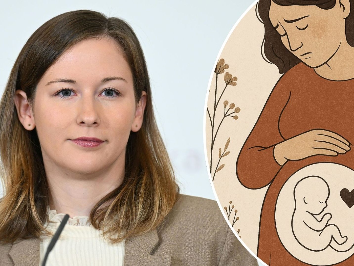 Familienministerin Claudia Plakolm (ÖVP) will Frauen und Familien bei Schwangerschaftsverlust unterstützen.