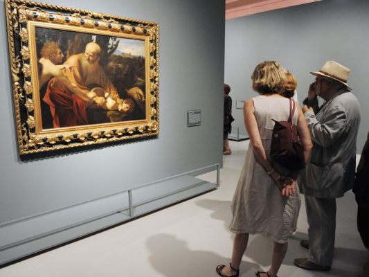 Caravaggio nutzt Fingerzeige, um den Blick auf Wesentliches zu lenken