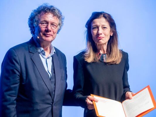 Ursula Krechel bei der Verleihung des Büchner-Preises in Darmstadt Ursula Krechel bei der Verleihung des Büchner-Preises in Darmstadt