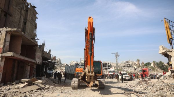 Küstenstreifen stark zerstört