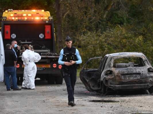 Szene nach der Amokfahrt