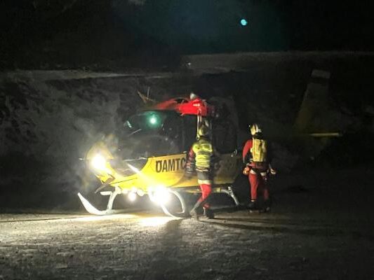 Die Wanderer wurden vom Notarzthubschrauber Christophorus 14 geborgen