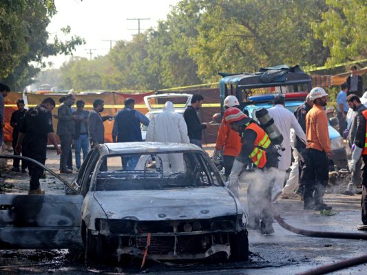 Der Anschlagsort wurde abgeriegelt