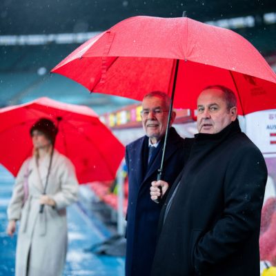 Van der Bellen als Zaungast beim ÖFB-Abschlusstraining