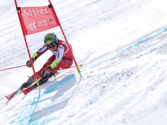 Scheib in Copper Mountain auf dem Podest