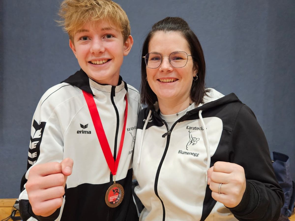 Armin Tenschert mit Coach Lea Kaman