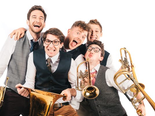 Jung, bunt und professionell, das „BlechReiz Brass Quintett“