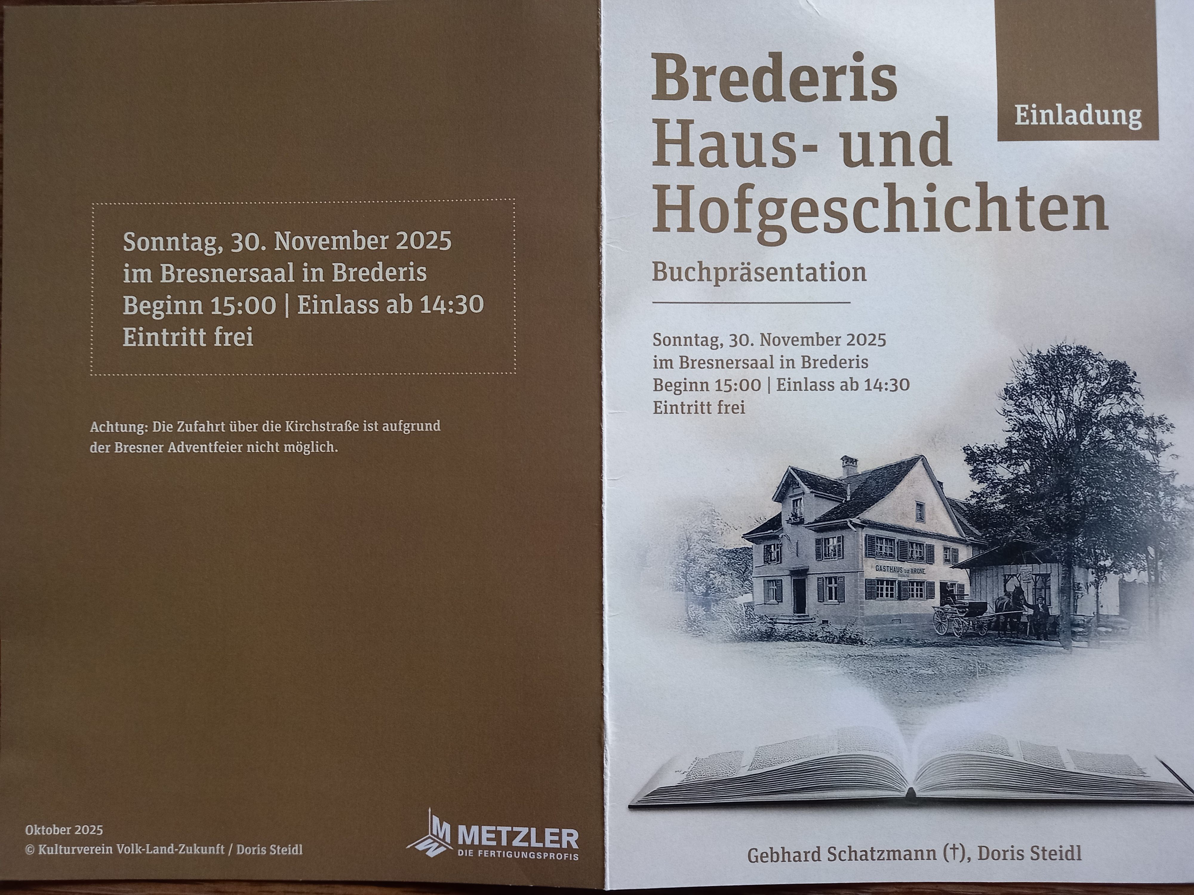 Einladung Buchpräsentation