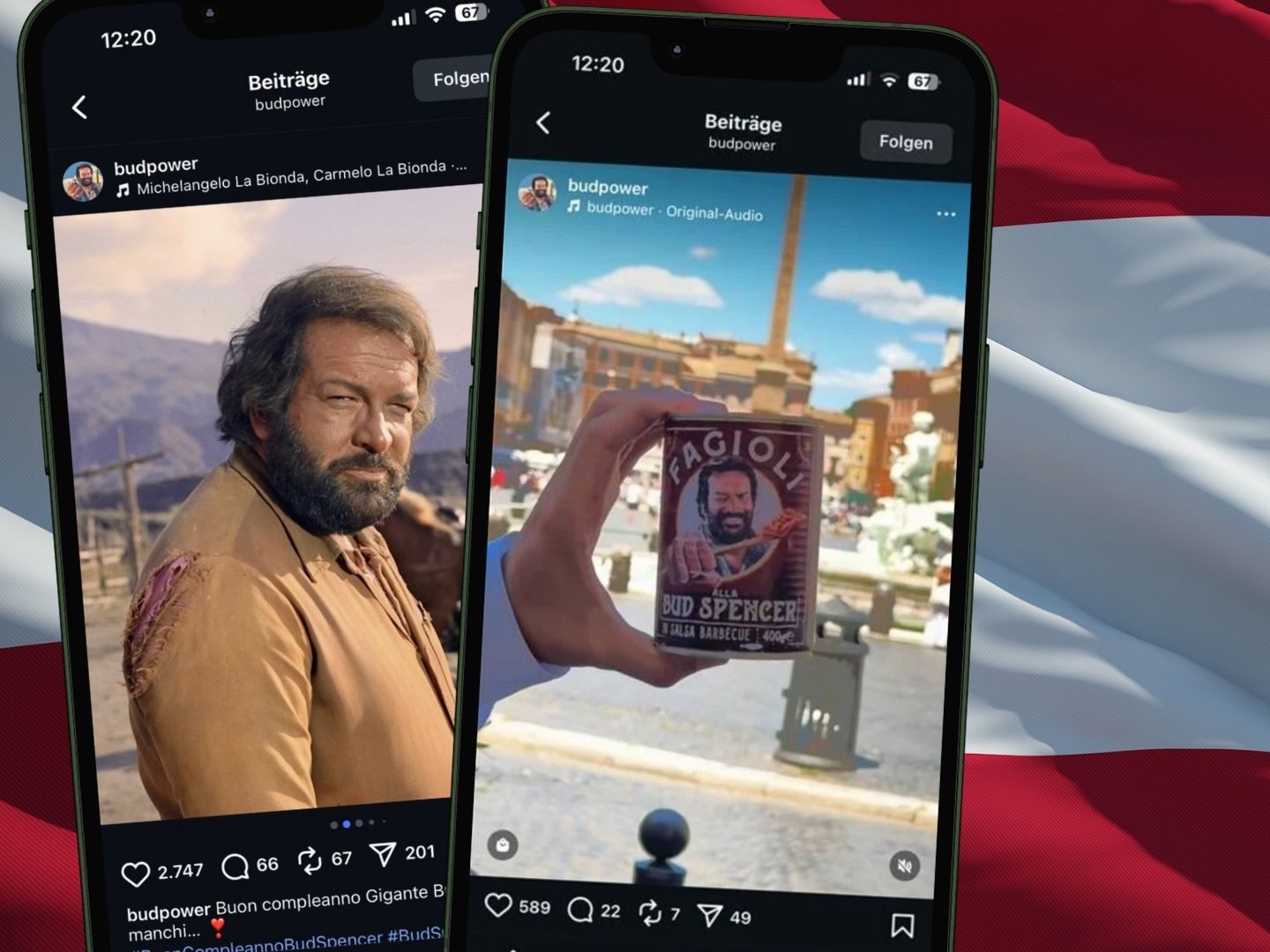 Die Kultmarke „Bud Power“ von Bud Spencers Sohn ist bald auch in Österreich erhältlich.