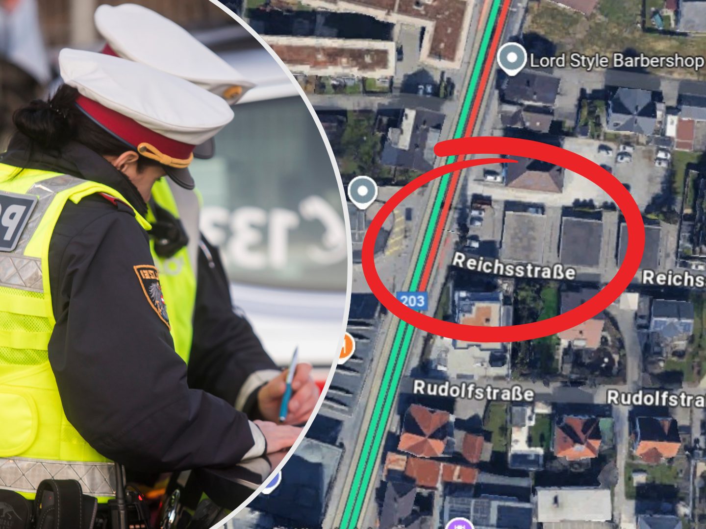 n Lustenau kam es zu einem Auffahrunfall mit zwei Verletzten.