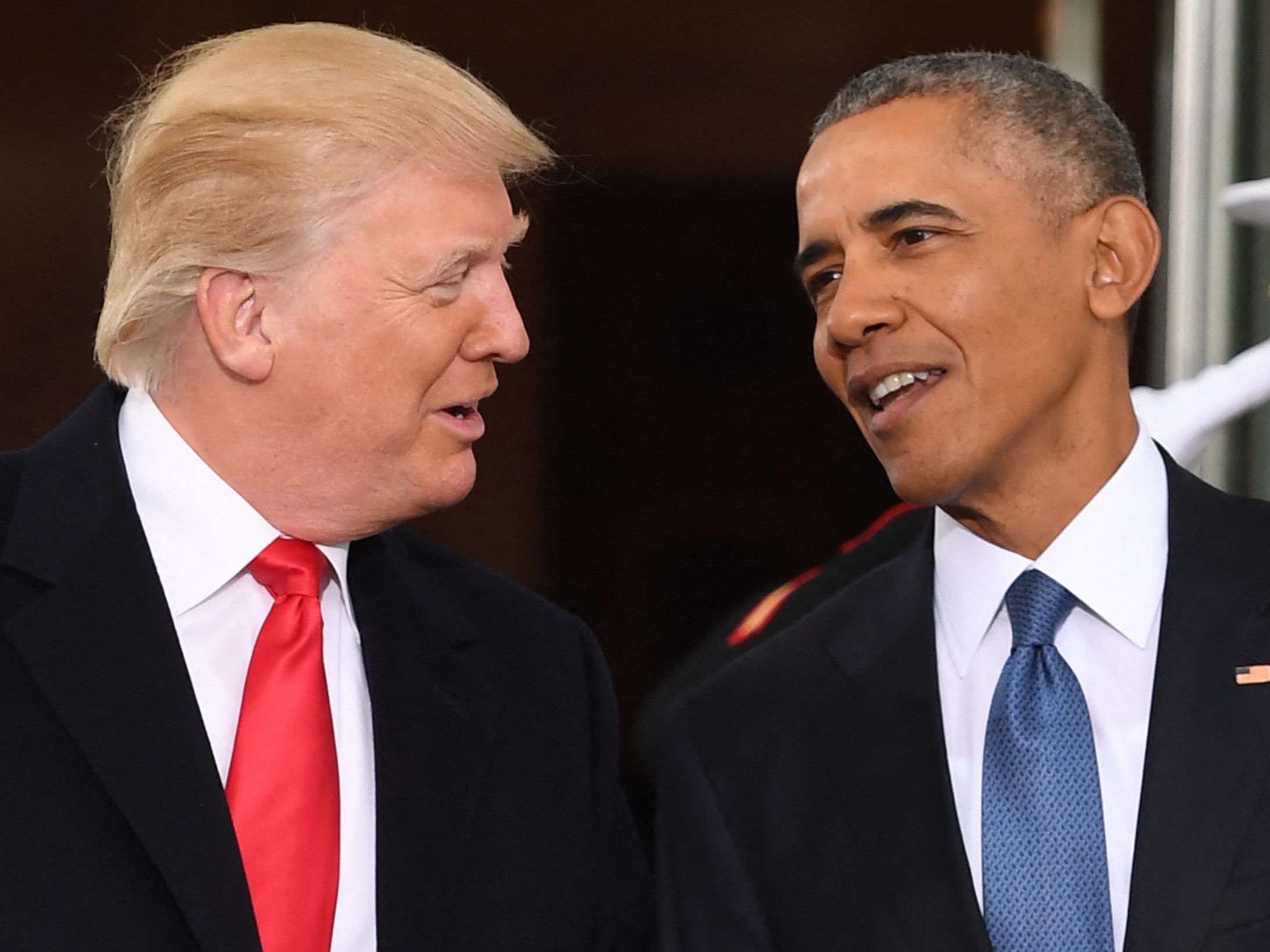 Im Bild: Barack Obama empfängt Donald Trump im Weißen Haus (20. Jänner 2017).