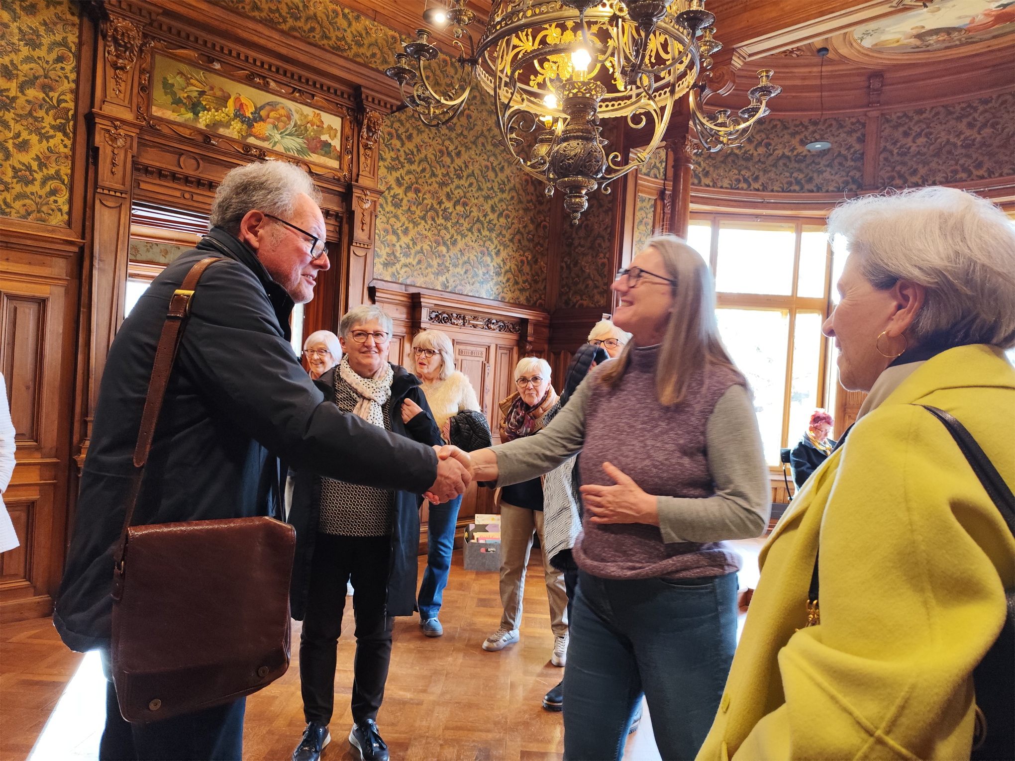 Obmann Werner Huber begrüßt Frau Edith Lettere-Ladstätter