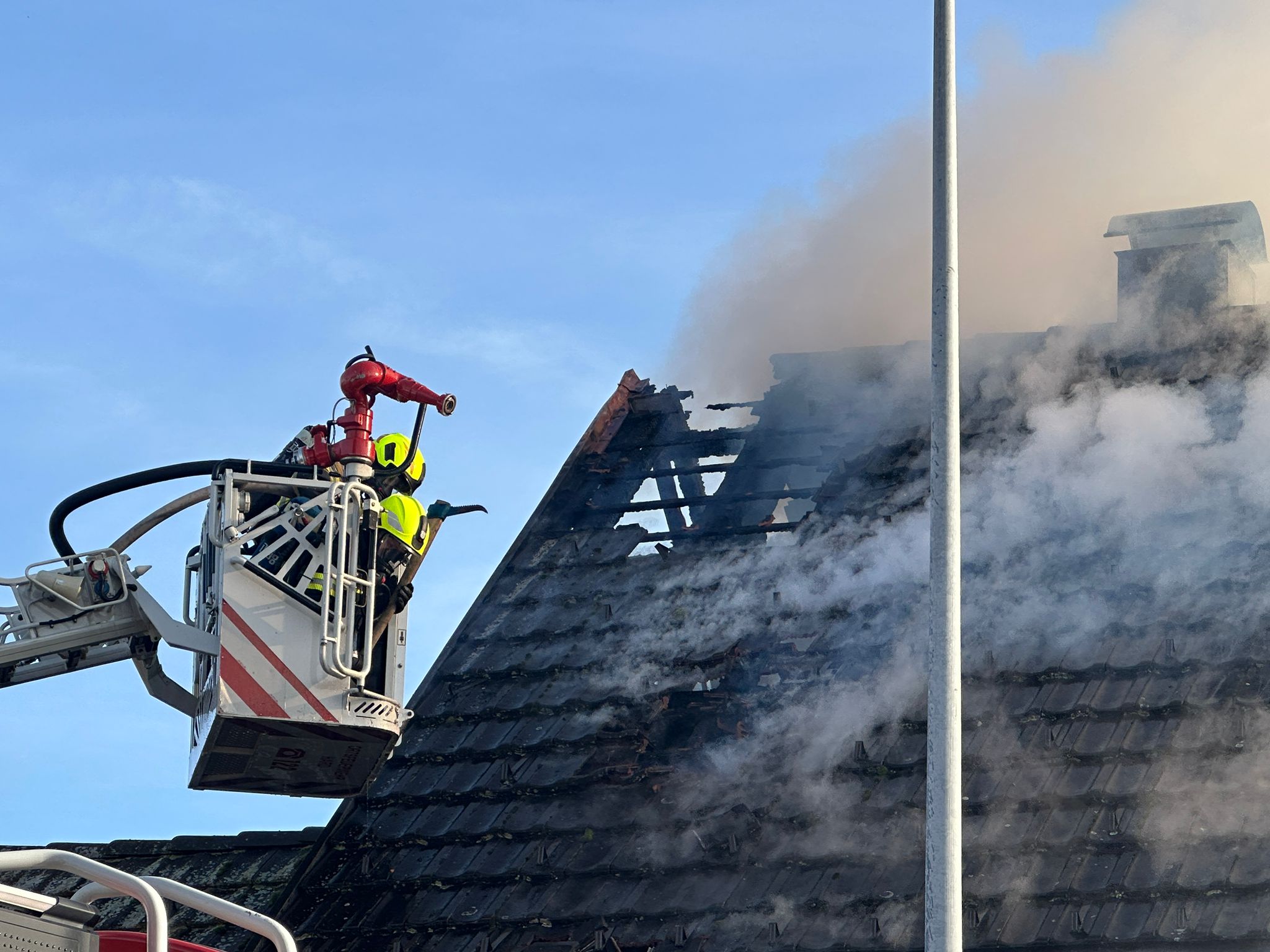 Das Gebäude ist nicht mehr bewohnbar.