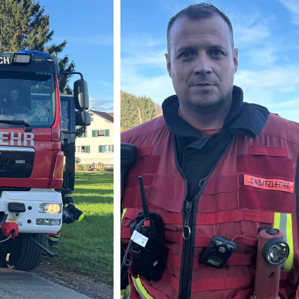 Feuerwehreinsatz in Koblach.