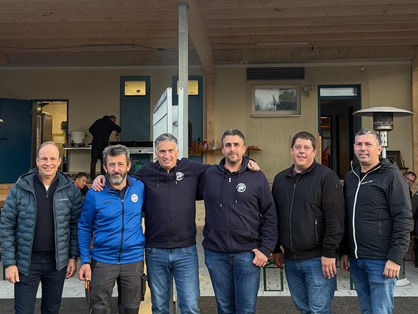 v. l. Bgm. Dieter Egger, Obmann-Stv. Norbert Heimböck, Obmann Harald Achenrainer, Obmann-Stv. Patrick Kalin, StR. Thomas Fußenegger, LAbg. Vize-Bgm. Markus Klien