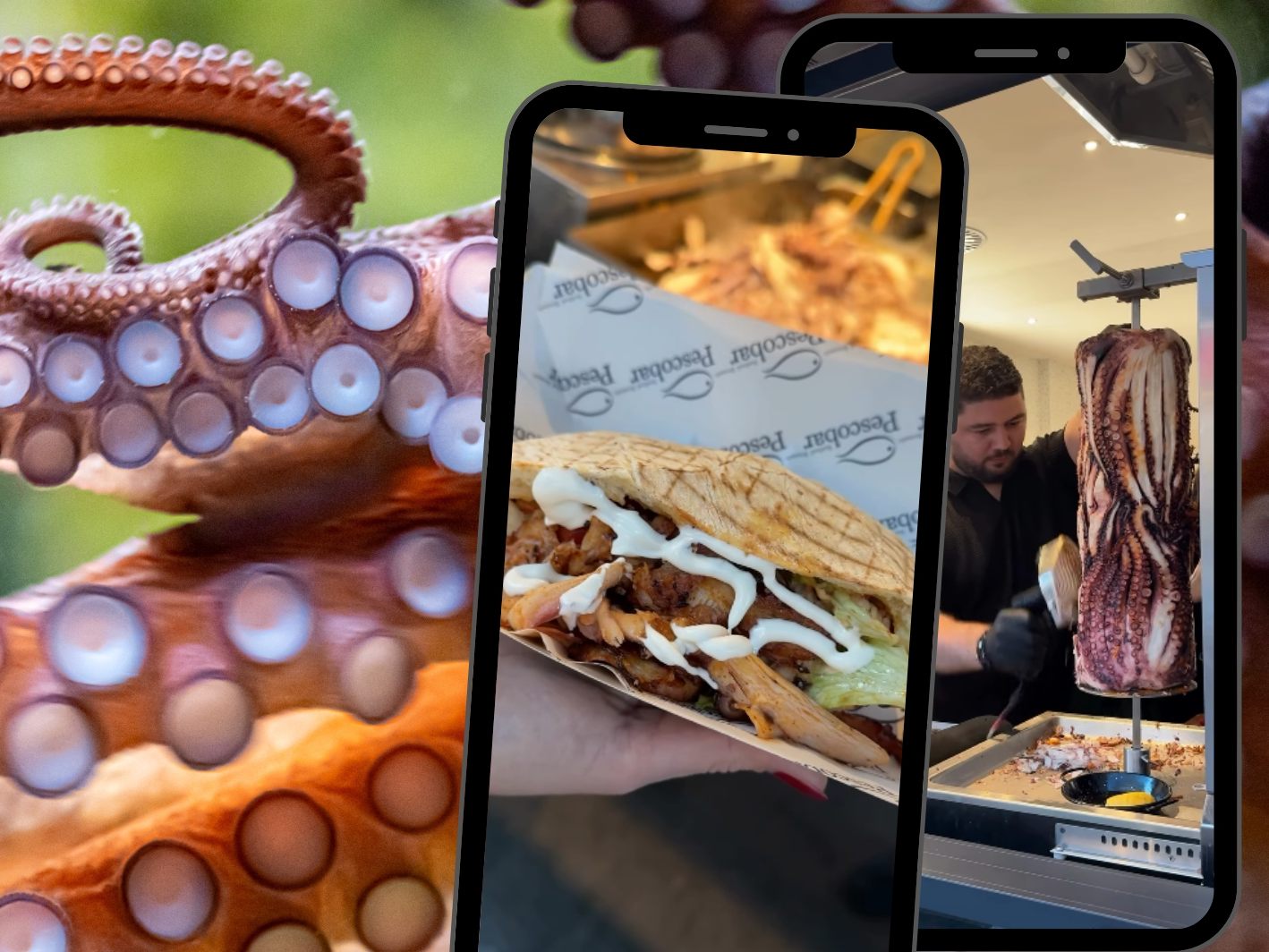 Tentakel am Spieß: Karlsruher Oktopus-Kebab geht viral.