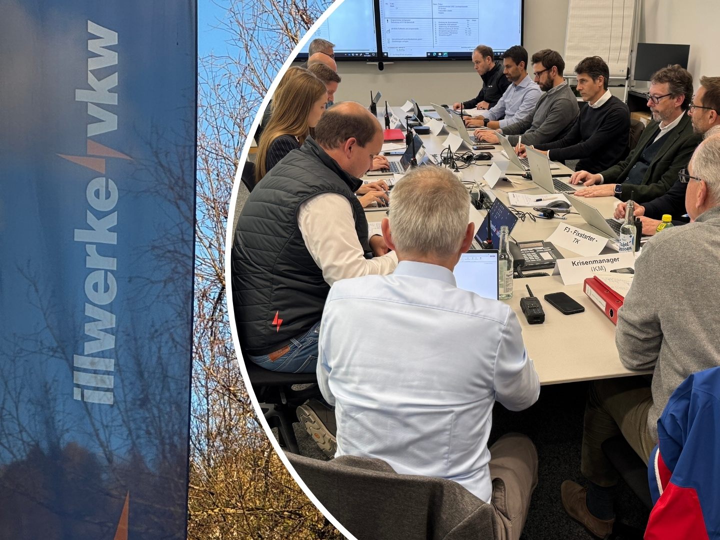 Der Ernstfall wird geprobt.