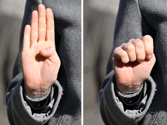 Kind zeigte Notsignal für häusliche Gewalt