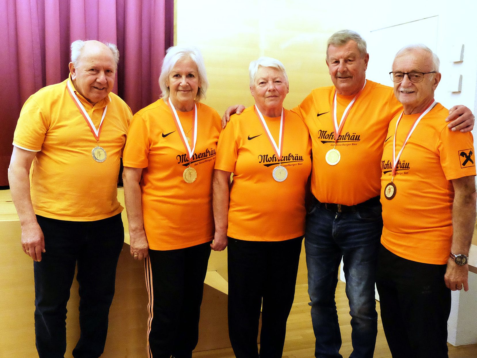 Die Gewinner der Kegelmeisterschaft freuten sich über ihre Erfolge